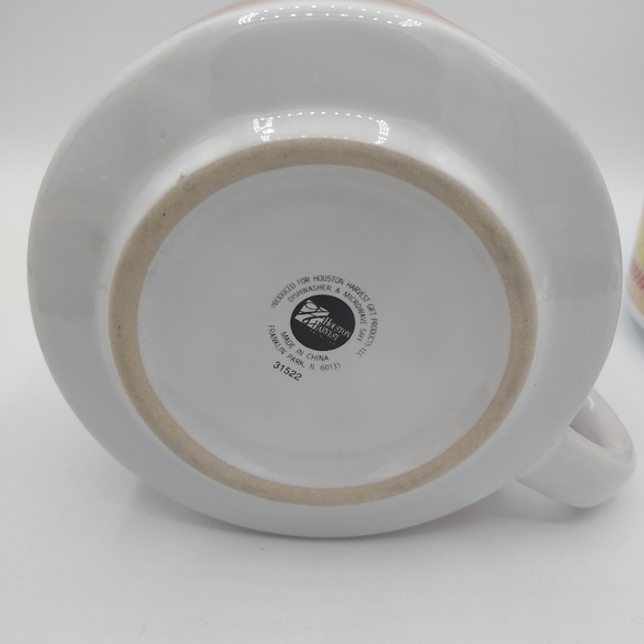 Houston Harvest Rooster Soup Mugs Set of 2 Chicken Stoneware Bowls Vintage - Picture 8 of 10